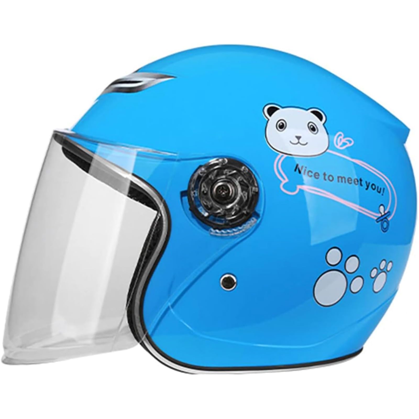 Amazon | キッズヘルメット DOT 承認 3/4 オープンフェイスオートバイ